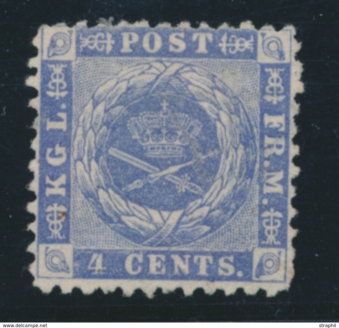 (*) ANTILLES DANOISES - (*) - N°4 - 4c Outremer - TB - Denmark (West Indies)