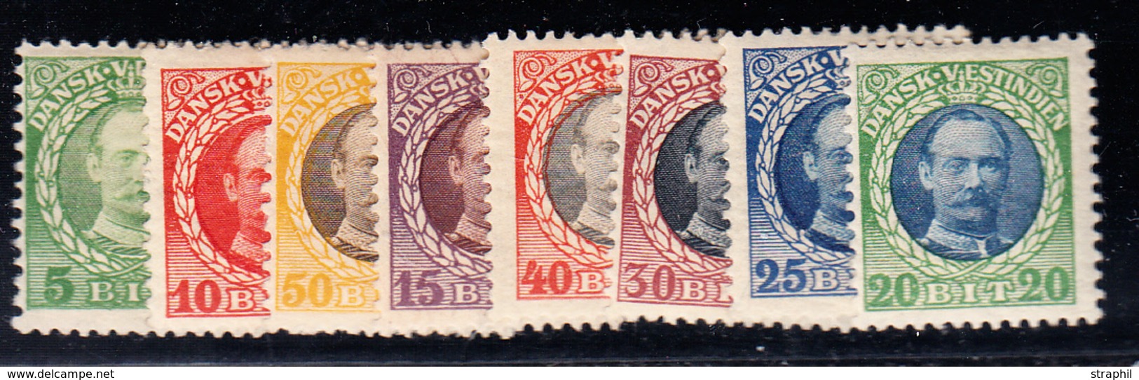 * ANTILLES DANOISES - * - N°36/43 - TB - Denmark (West Indies)