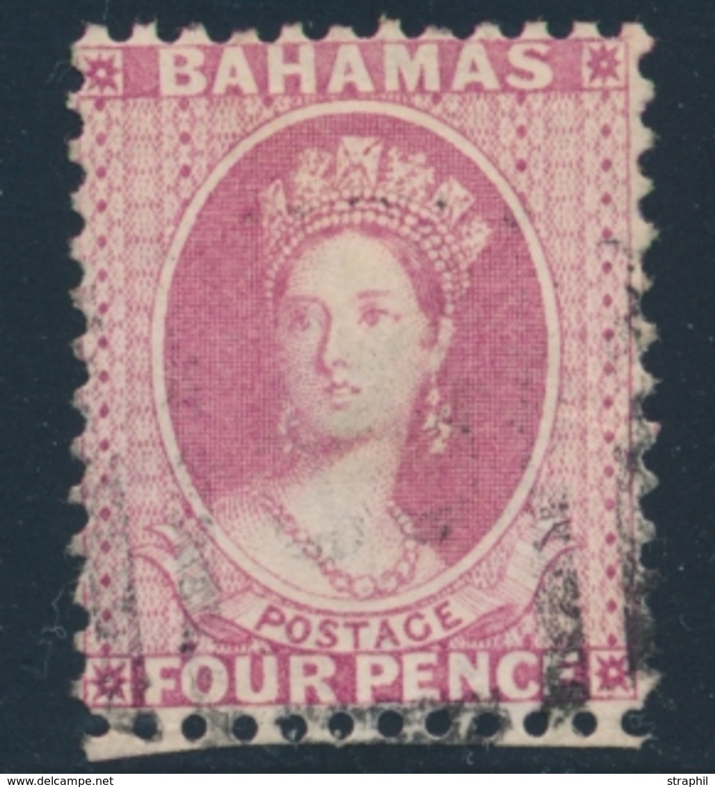 O BAHAMAS - O - N°13 - 4p Rouge Dentelé 12 - TB - Barbados (1966-...)