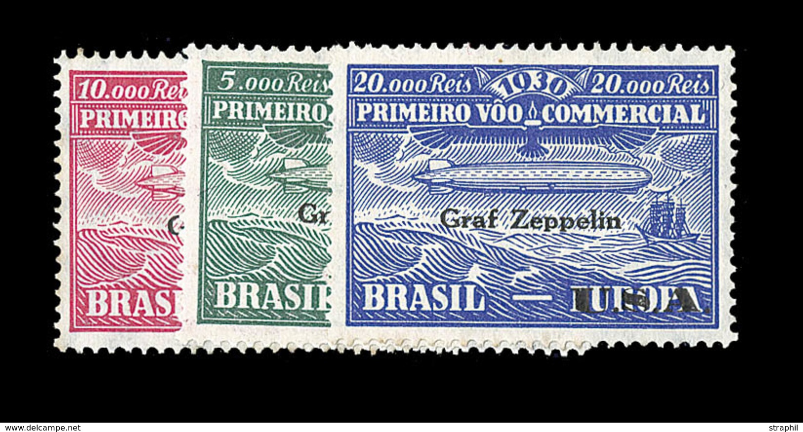 * BRESIL/ POSTE AERIENNE - * - N°17/19 - Zeppelin - TB - Other & Unclassified