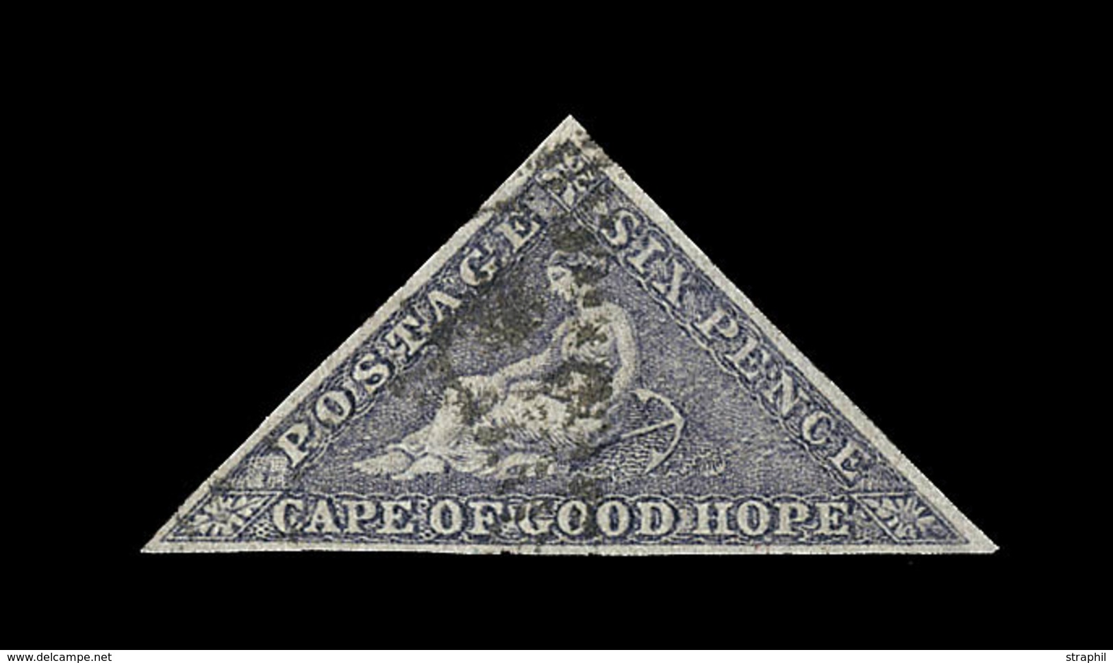 O CAP DE BONNE ESPERANCE - O - N°5a - 6p Violet Gris - TB - Cape Of Good Hope (1853-1904)