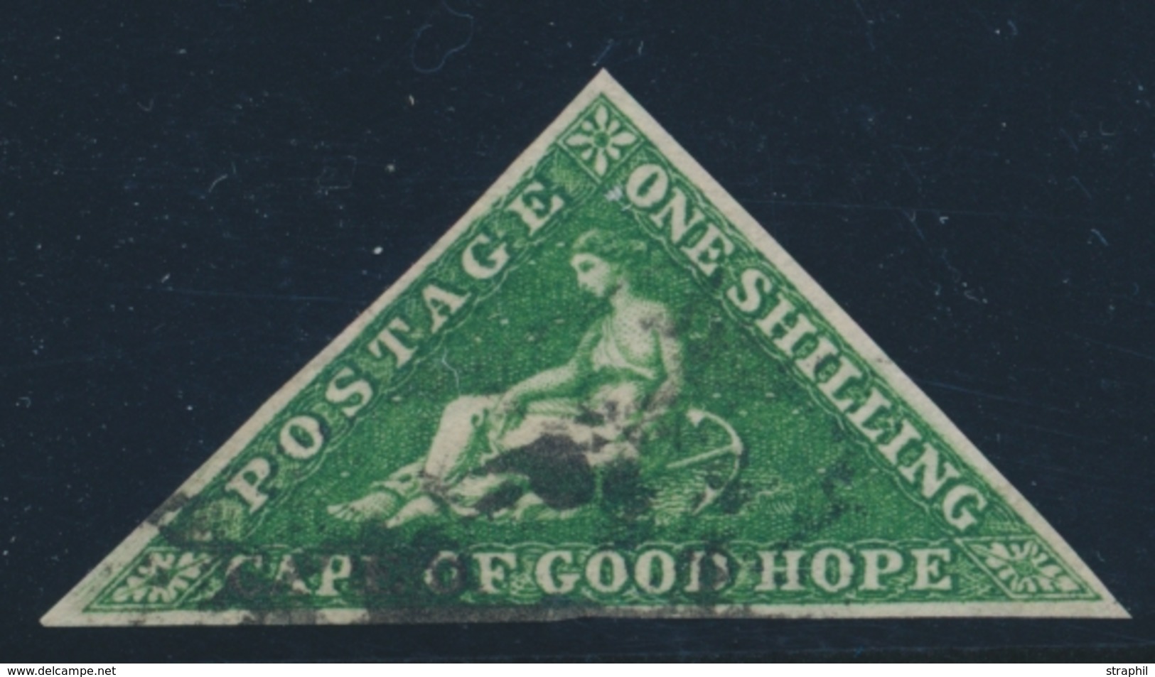 O CAP DE BONNE ESPERANCE - O - N°6a - 1s Vert Jaune - TB - Kap Der Guten Hoffnung (1853-1904)