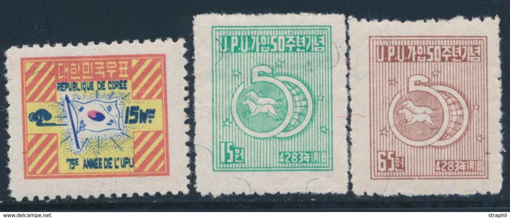 ** COREE - ** - N°41, 56/57 - UPU - TB - Korea (...-1945)