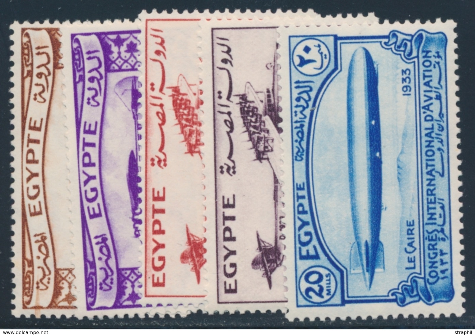 * EGYPTE - * - N°150/54 - Les 5 Valeurs - TB - Other & Unclassified