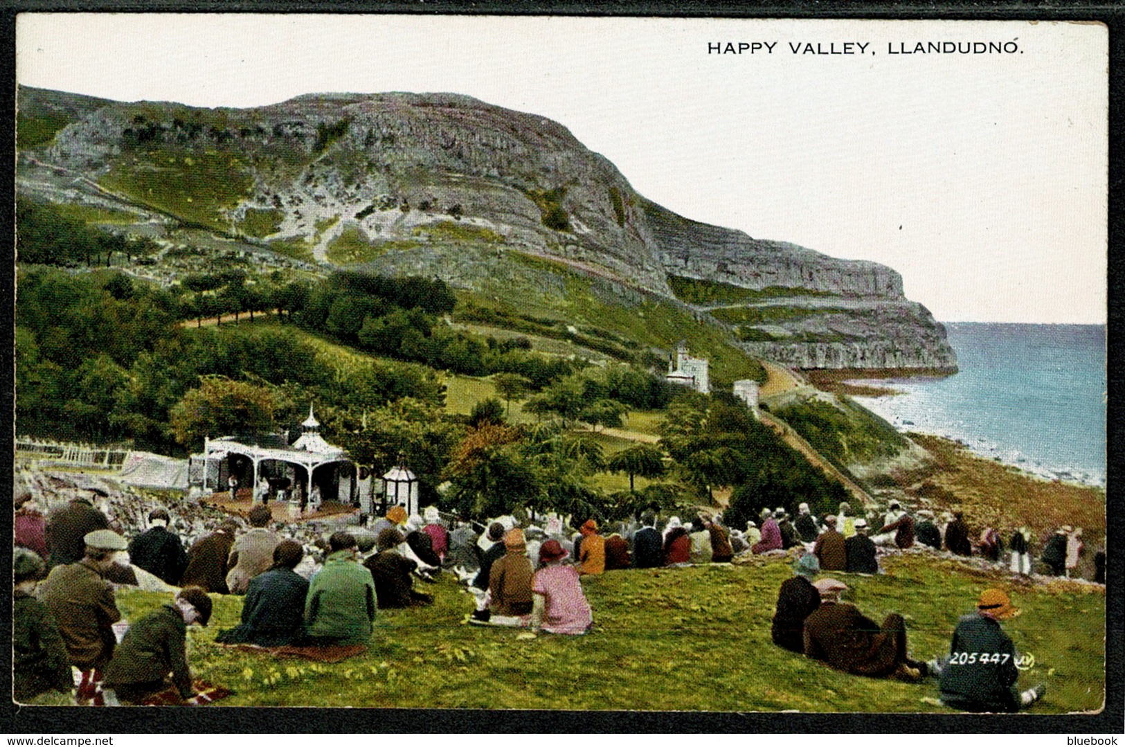 Ref 1293 - Early Coloured Postcard - Happy Valley Llandudno Caernarvonshire Wales - Caernarvonshire