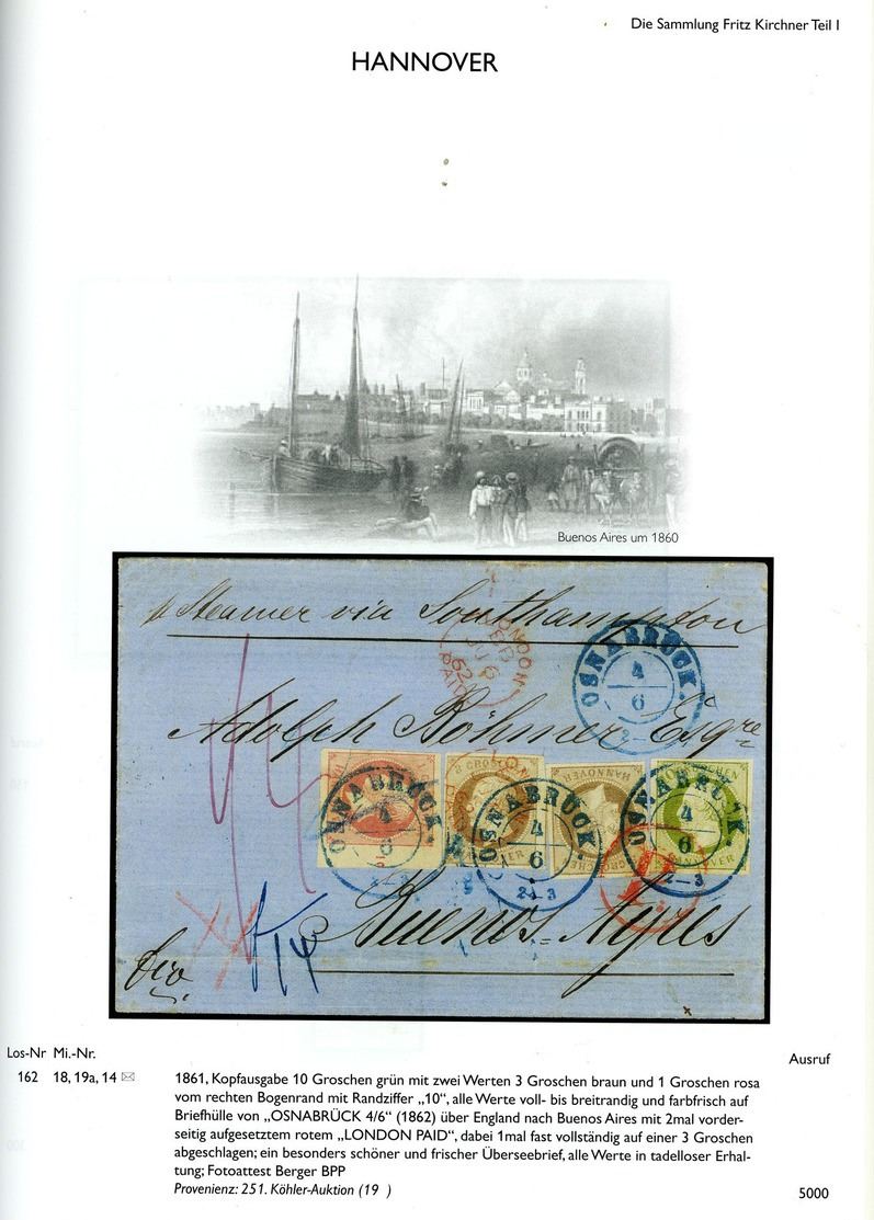 Deutschland 1849 - 1980 - Die Sammlung Fritz Kirchner Teil I 336. Köhler 2009 - Cataloghi Di Case D'aste