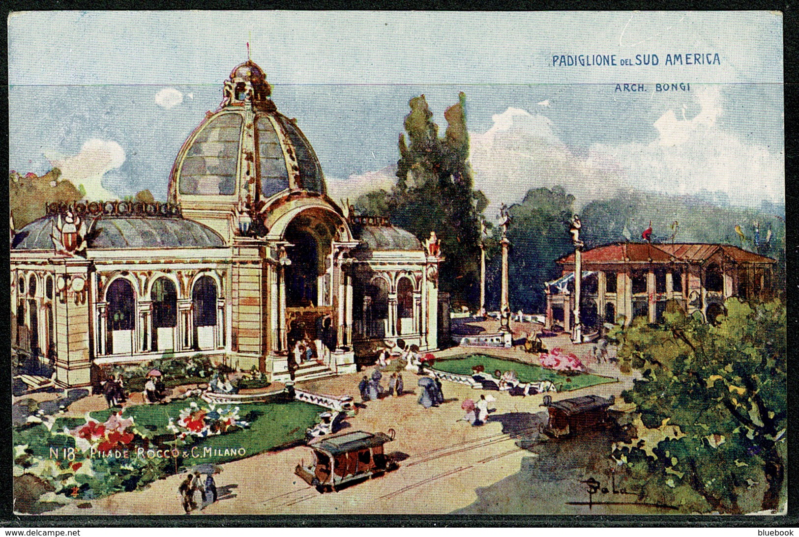 Ref 1294 - 1906 Unused Postcard Milan Fair Italy - South America Pavilion - Esposizione Exhibition - Exhibitions