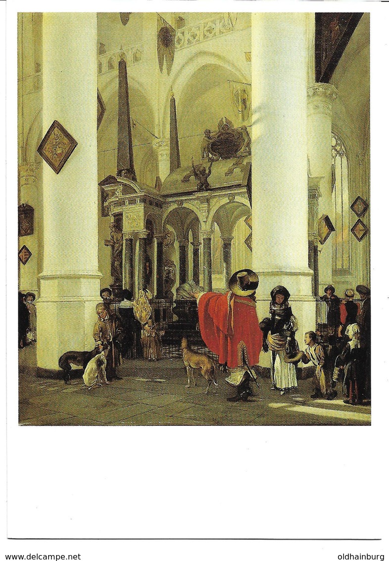 3053r: AK Emanuel De Witte (1617-1692), Interieur De La Nieuwe Kerk De Delft, 1656 - Avant 1900