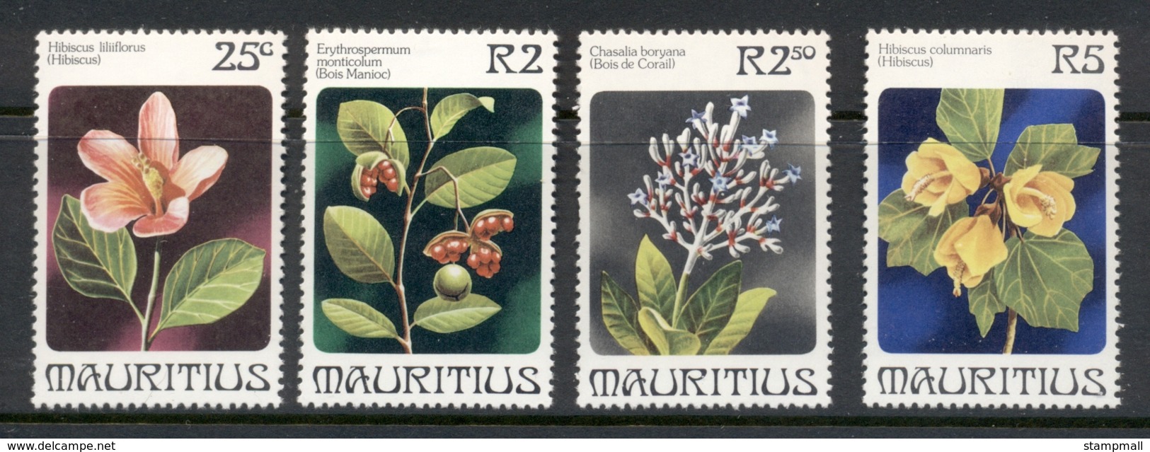 Mauritius 1981 Flowering Shrubs MUH - Mauritius (1968-...)