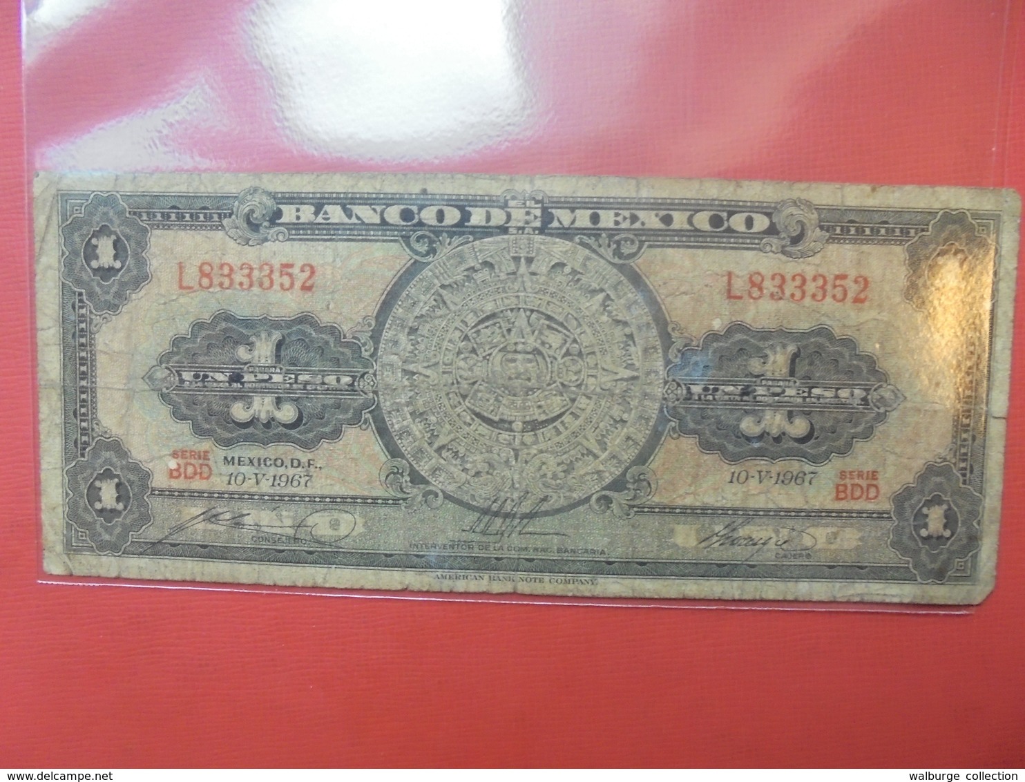 MEXIQUE 1 PESO 1967 CIRCULER - Mexiko