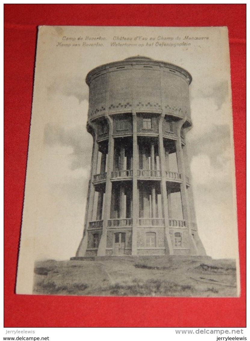 LEOPOLDSBURG - Kamp Van Beverloo - Watertoren Op Het Oefeningsplein - Château D'eau - - Leopoldsburg (Camp De Beverloo)