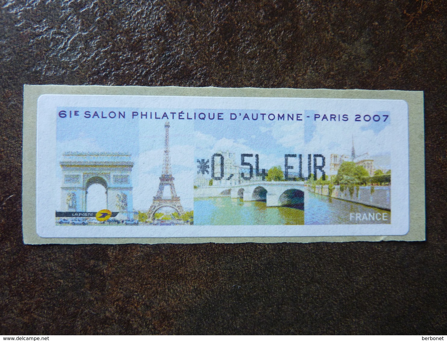 2007 LISA1 SALON PHILATELIQUE AUTOMNE PARIS 0,54€  (vendue à La Valeur Faciale)  ** MNH - 1999-2009 Vignettes Illustrées