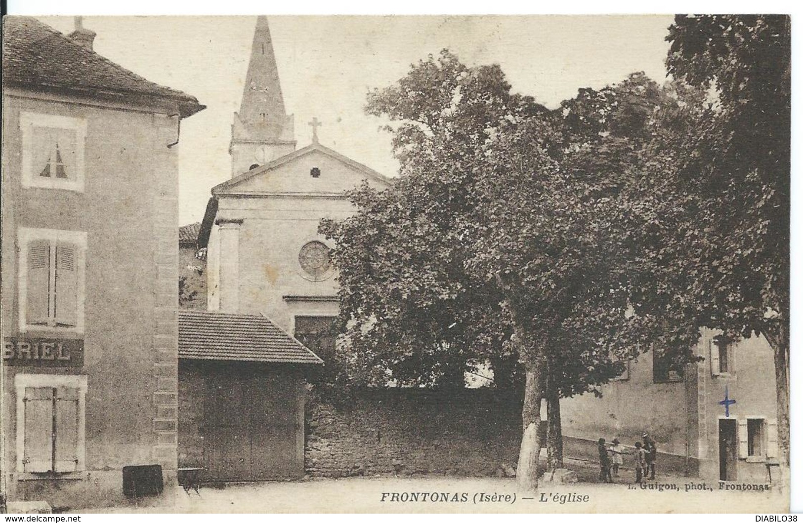 ///   FRONTONAS    ( ISÈRE )  L 'EGLISE - Autres & Non Classés