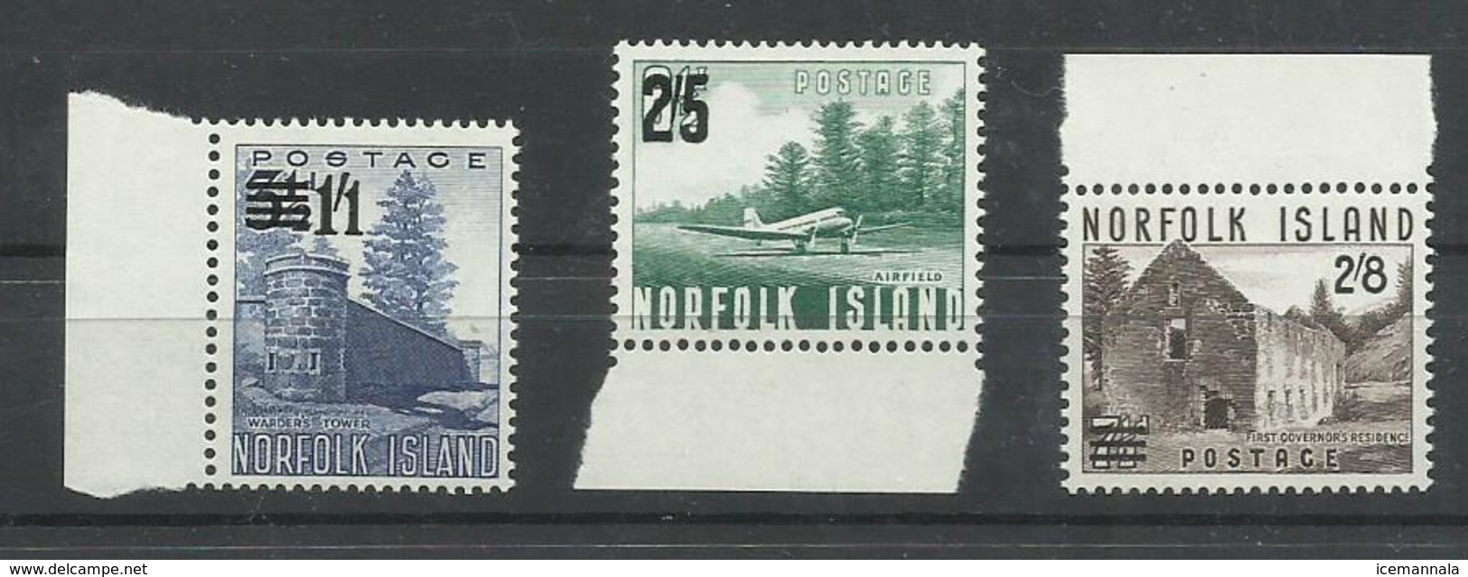 NORFOLK  YVERT  45/47  MNH  ** - Isla Norfolk