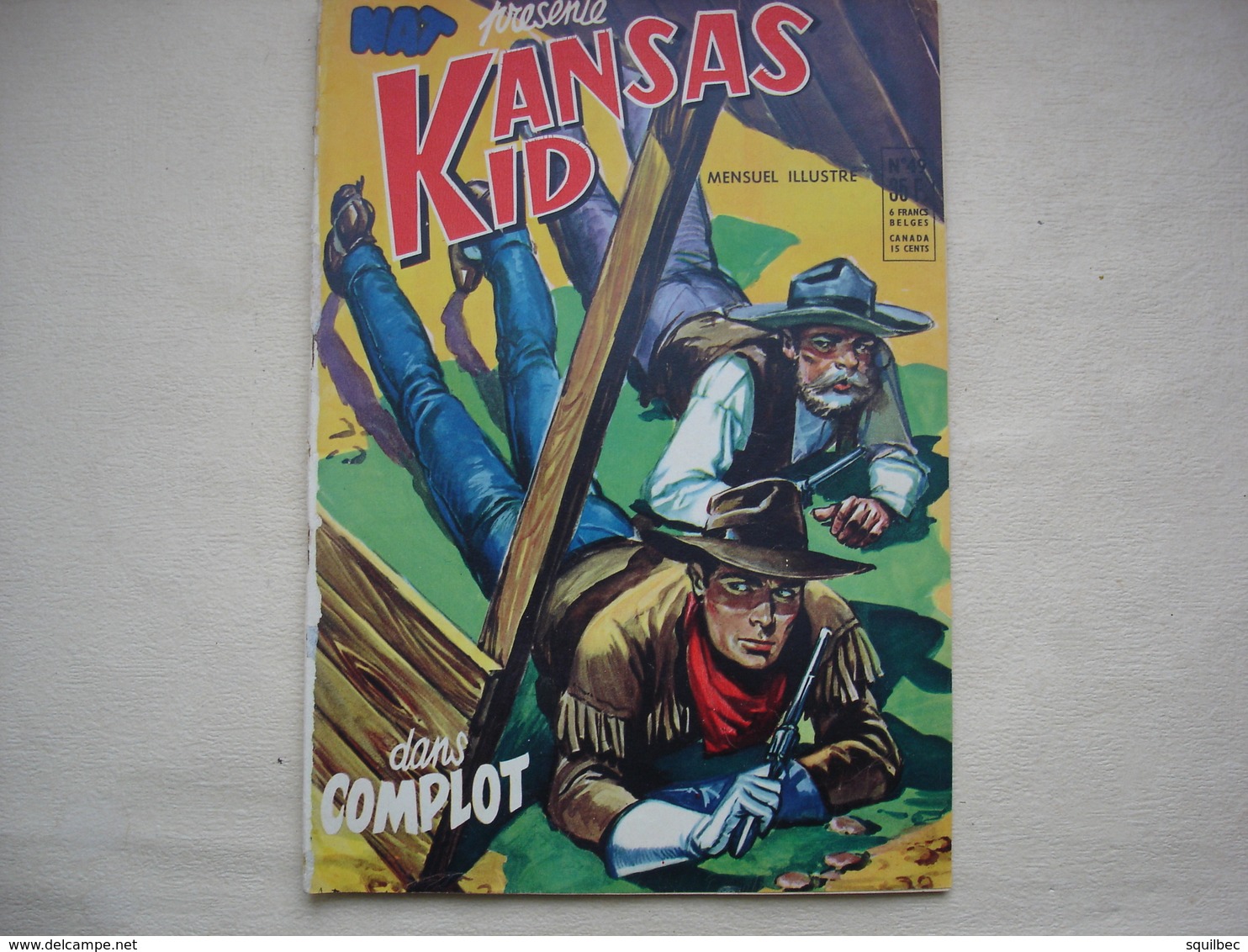 NAT KANSAS KID Quatre Prériodiques Issus D'un Album édition De 1954 - Wholesale, Bulk Lots