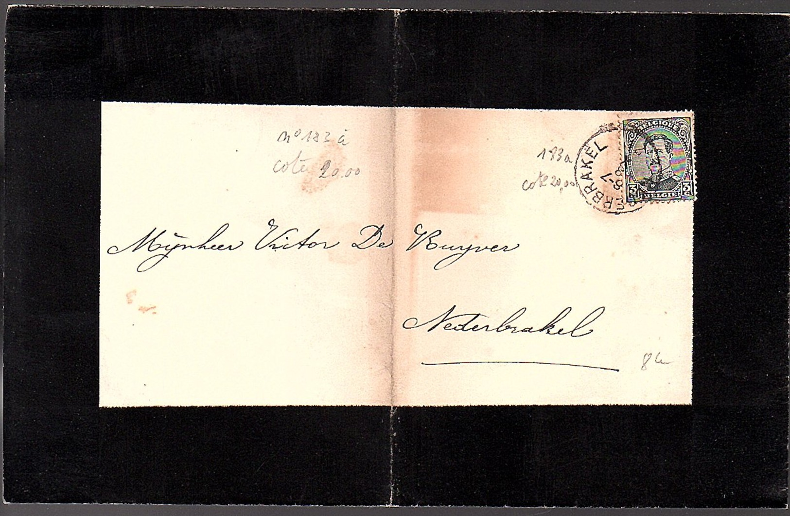 Overlijden Nathalie Leleu Opbrakel 1921  (643) - Lettres & Documents