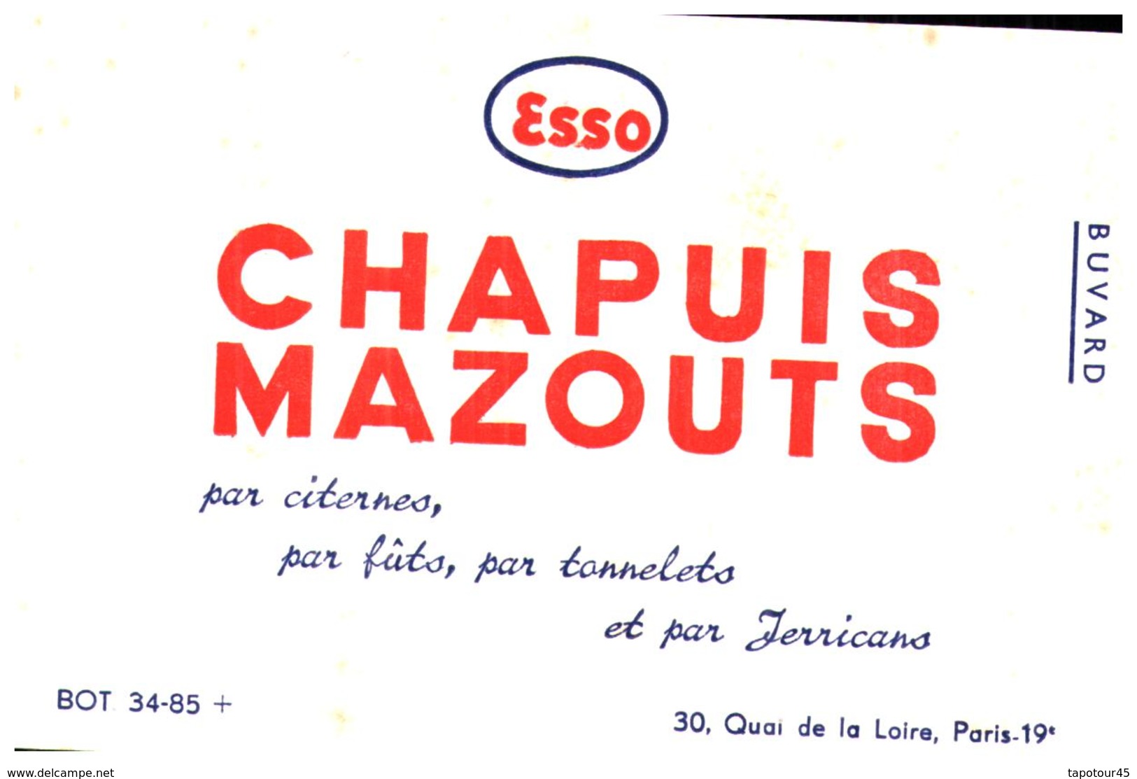 M C/Buvard Chapuis Mazouts (Format 16 X 11) (N= 1) - M