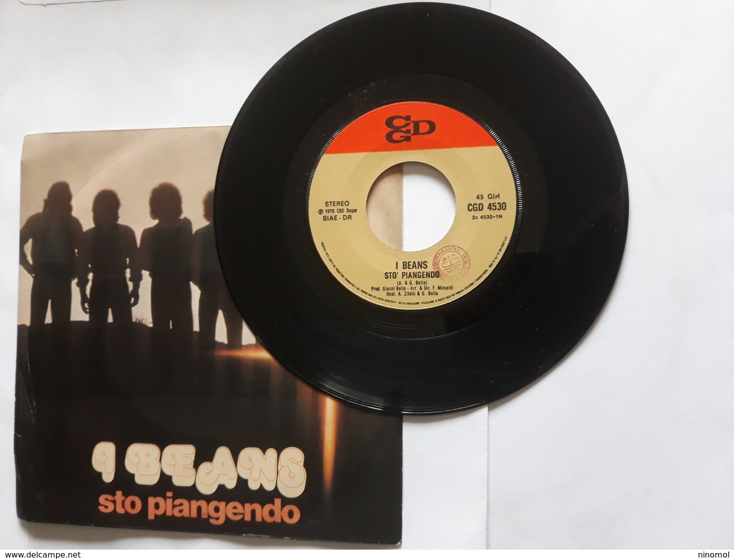 I Beans  -    Sto Piangendo.  CGD;    Anno 1976. - Disco, Pop