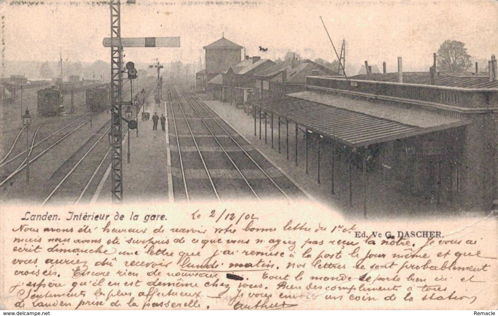 Landen Intérieur De La Gare - Landen