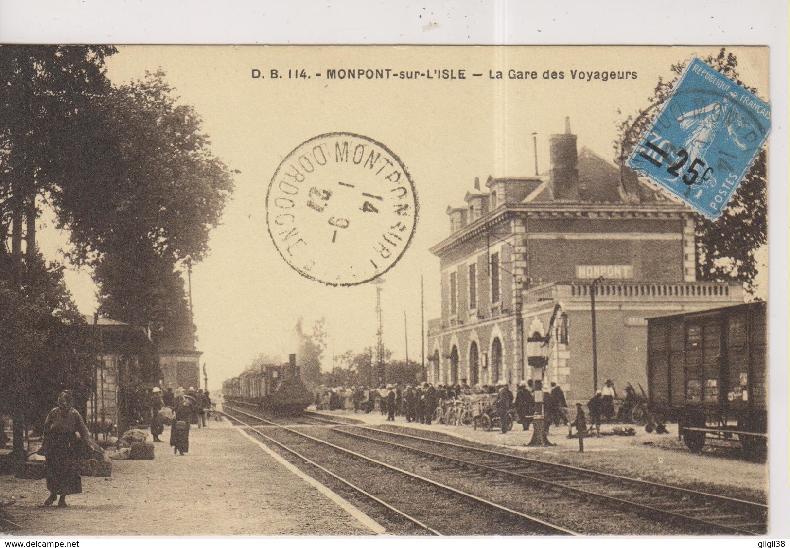 CPA-24-Dordogne- MONPONT-sur-L'ISLE- La Gare Des Voyageurs- - Other & Unclassified