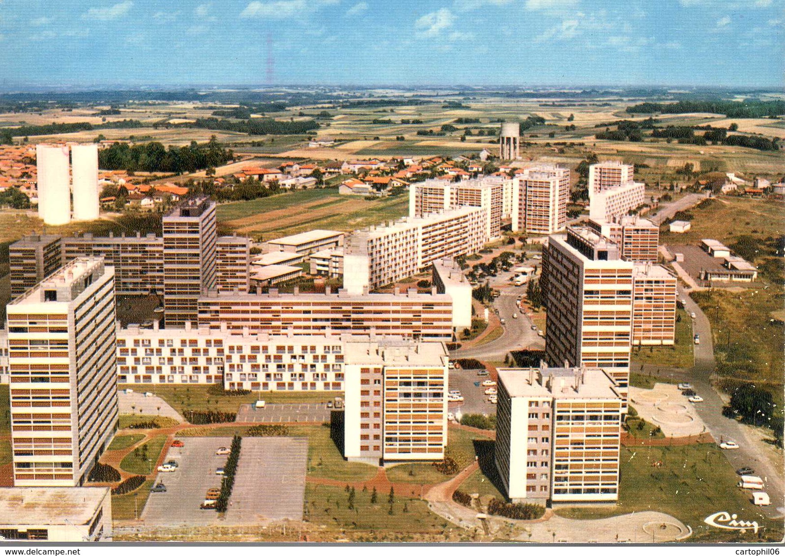 - CPM RILLIEUX (69) - Vue Générale Aérienne 1986 - Les Semailles - Editions CIM 3535 - - Rillieux La Pape