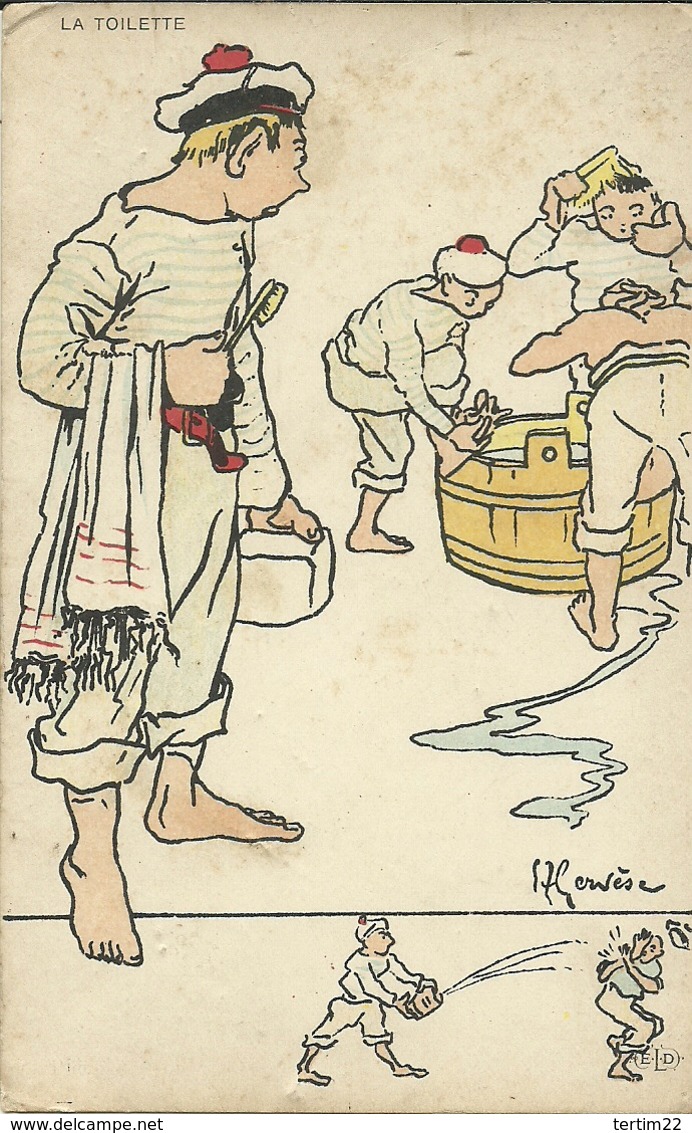 ( ILLUSTRATEUR   )  ( GERVESE ) (MARINS  ) LA TOILETTE - Gervese, H.