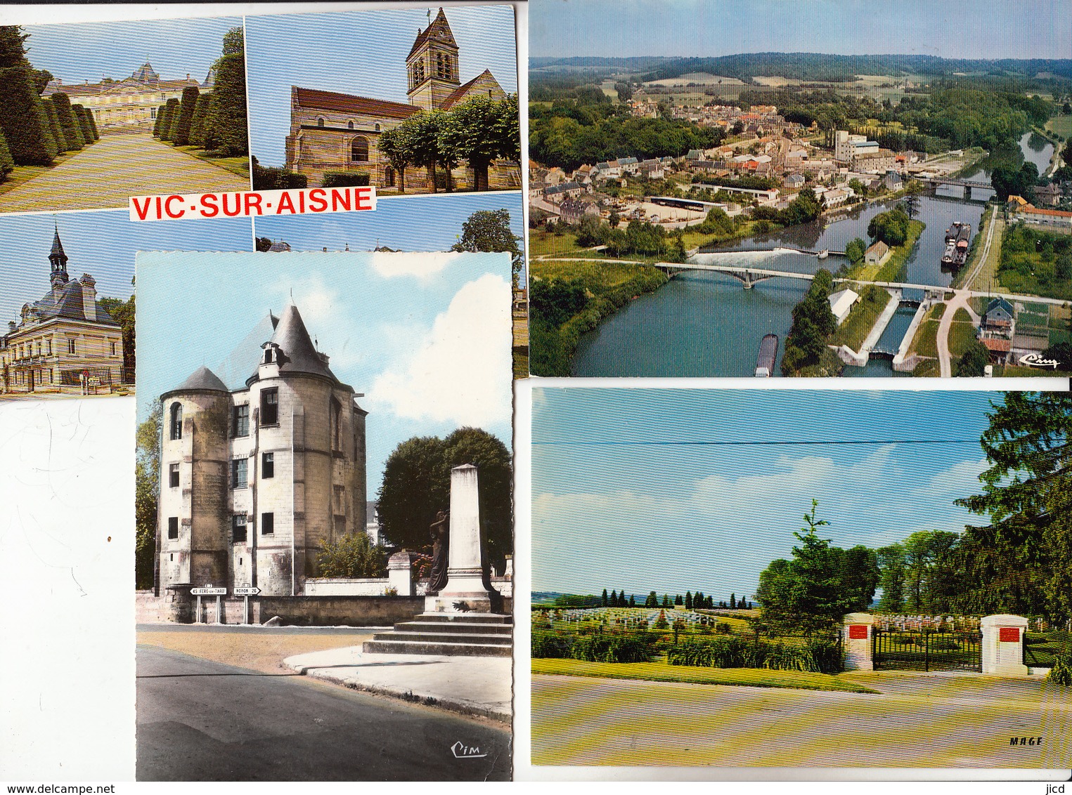 02- Vic Sur Aisne  20 Cartes (15 Cpsm Gm-5 Cpsm ) Lot Varie Et Scanne - Vic Sur Aisne