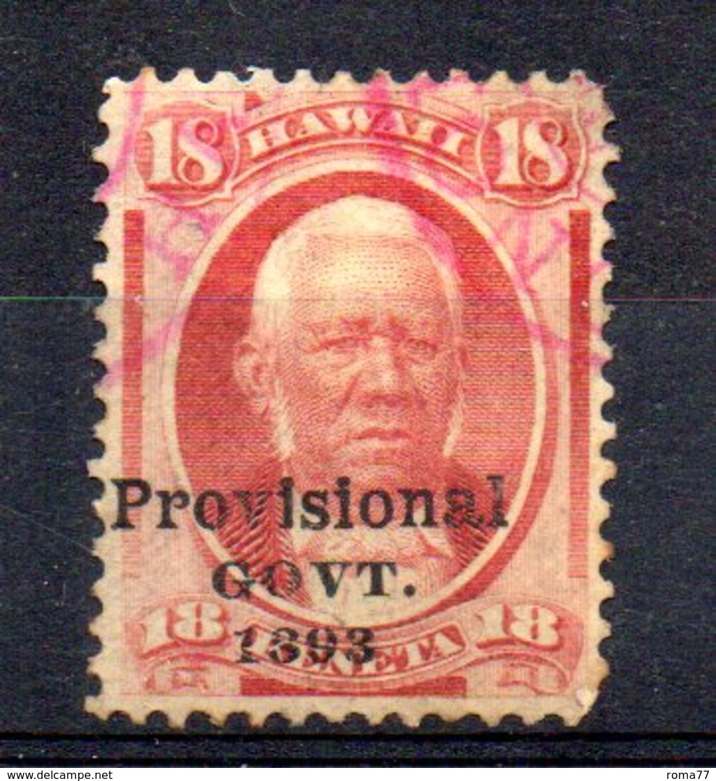APR1295 - HAWAII 1893 , Yvert N. 60  Usato (2380A) - Hawaii