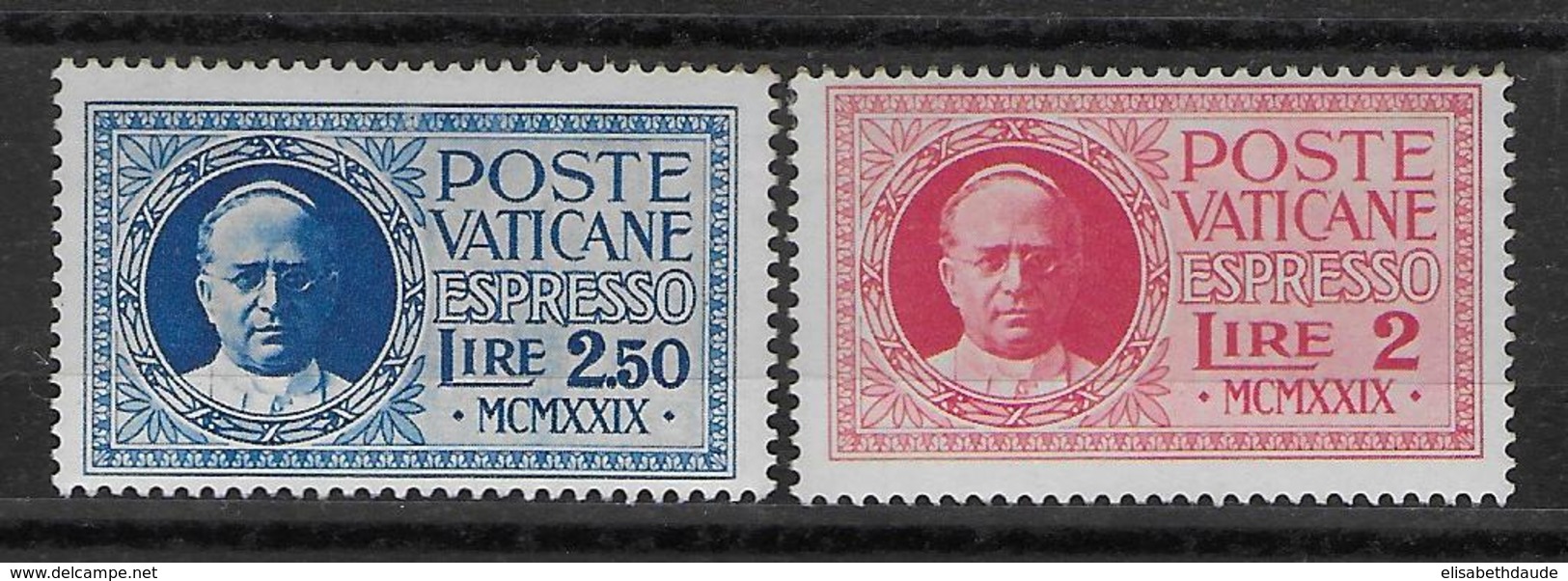 VATICAN - 1929 - EXPRES YVERT N° 1/2 * MH - COTE = 45 EUR. - Neufs