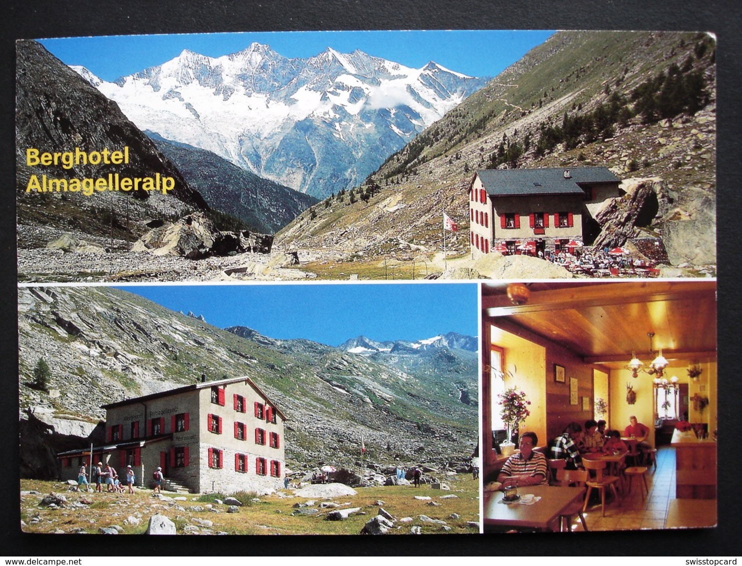 SAAS ALMAGELL Berghotel Almagelleralp Fam. Anthamatten U. Zurbriggen Briefmarke Erni - Saas-Almagell