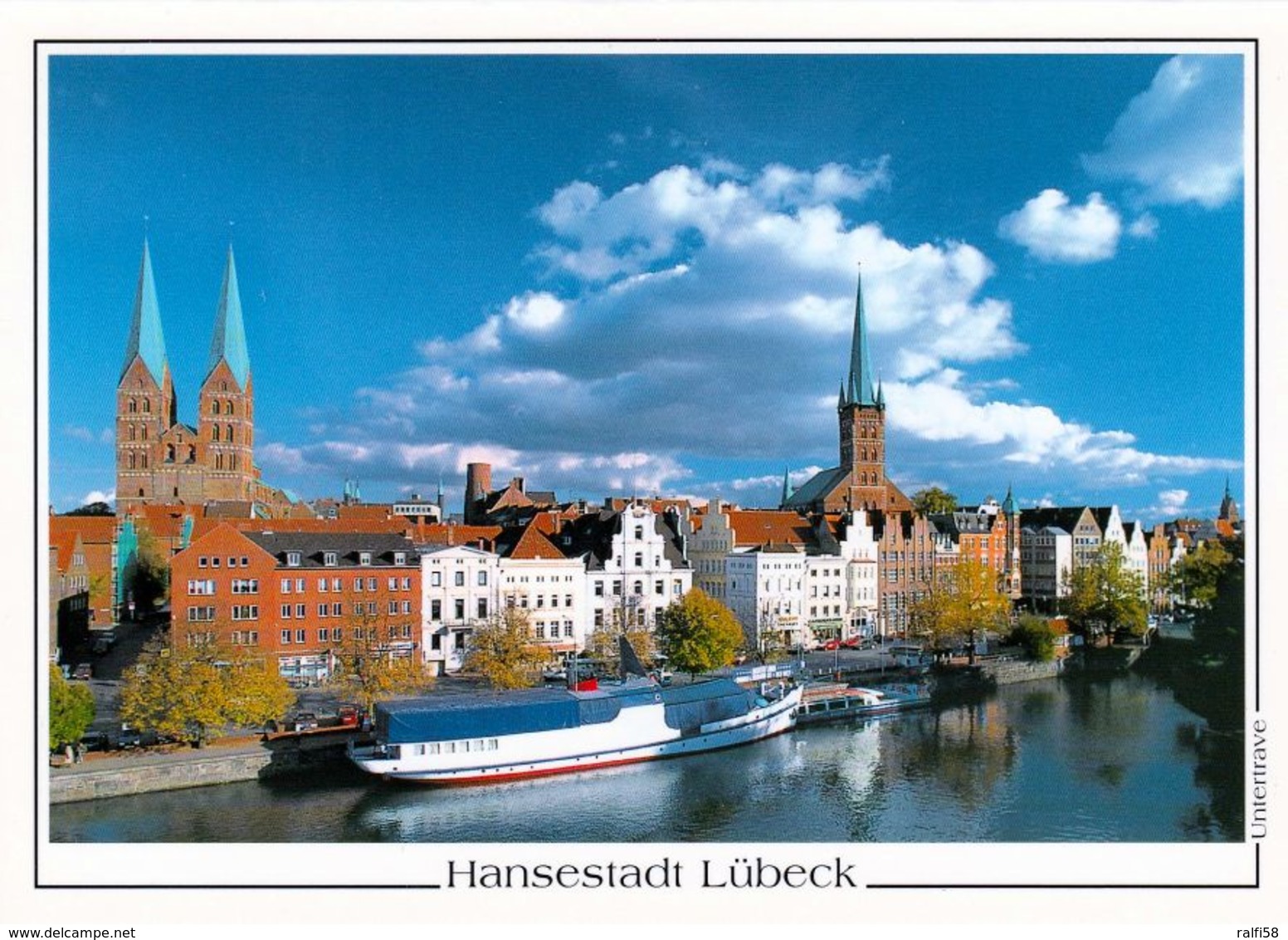 1 AK Germany * Kirchen St. Marien Und St. Petri In Lübeck - Seit 1987 UNESCO Weltkulturerbe Und MS Mississippi * - Luebeck