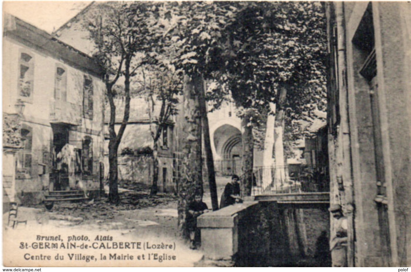 SAINT GERMAIN DE CALBERTE -Centre Du Village, La Mairie Et L' Eglise (114156) - Other & Unclassified