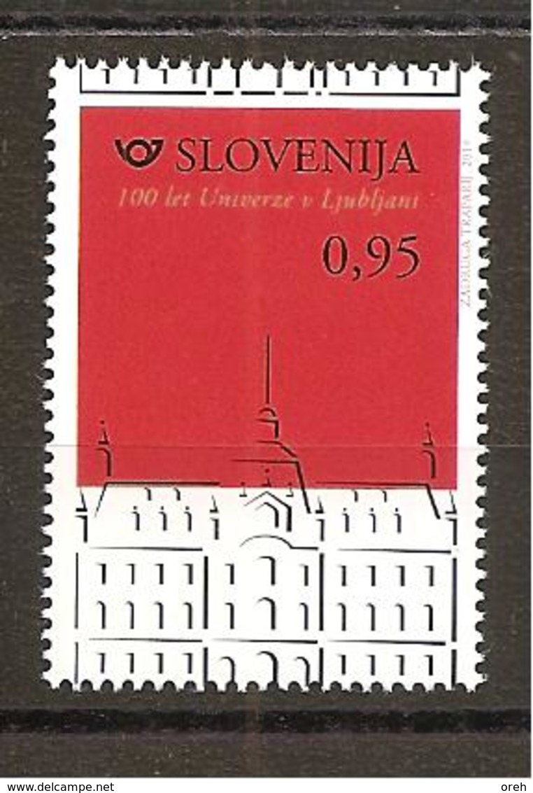 SLOVENIA  2019,100 YEARS OF UNIVERSITY IN LJUBLJANA,MNH, - Slovénie