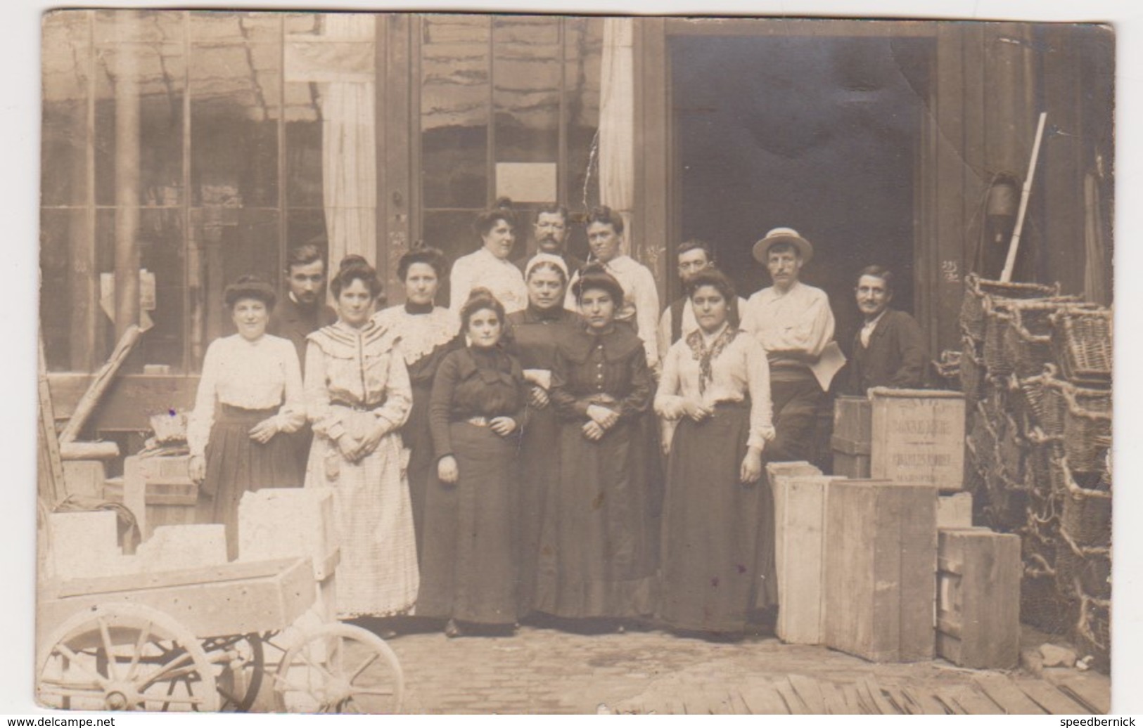 26973 Trois 3 Carte Photo  Gaillard Et Mignot  Usine Montreuil Sous Bois Paris - Ouvrier Ouvriere Enfant Travail 1900 - Montreuil