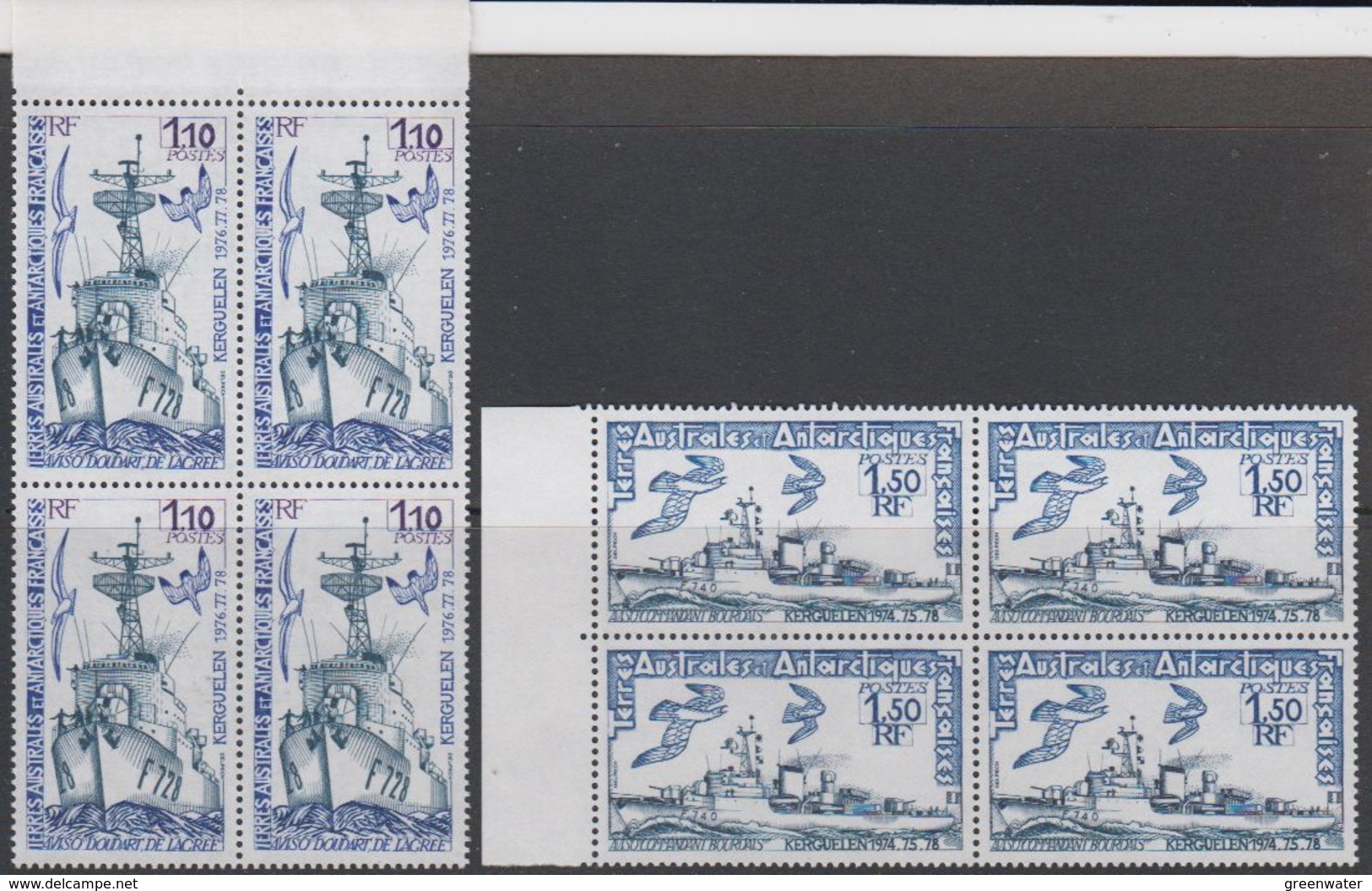 TAAF 1980 Ships 2v Bl Of 4  ** Mnh (42877G) - Ongebruikt