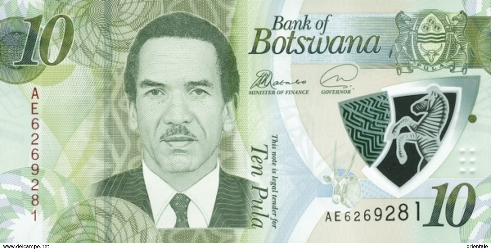 BOTSWANA P. 35 10 P 2018 UNC - Botswana