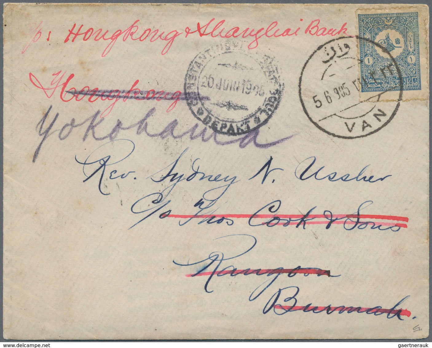 Armenien - Stempel: 1905 (June 5) Cover From Van (town Of Armenia In 1920) Sent Via Constantinople A - Armenia