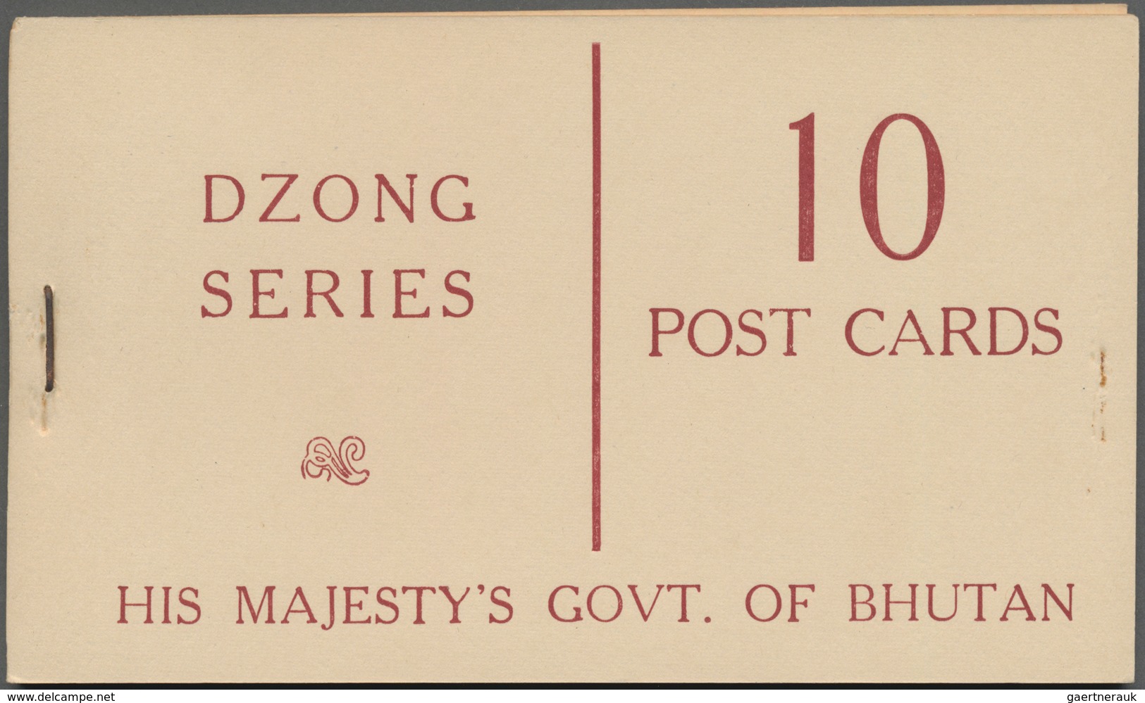 Bhutan: 1967/1968: Two Complete 'His Majesty's Govt. Of Bhutan' Booklets Each With 10 Post Cards Of - Bhután