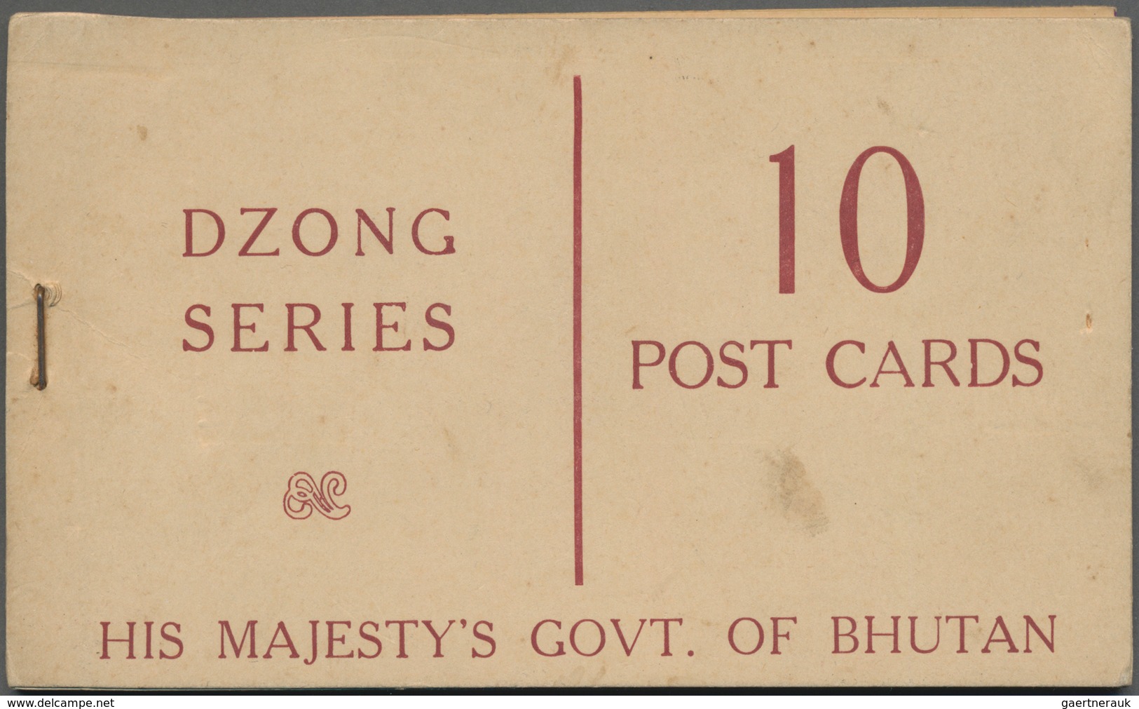 Bhutan: 1967/1968: Two Complete 'His Majesty's Govt. Of Bhutan' Booklets Each With 10 Post Cards Of - Bhután