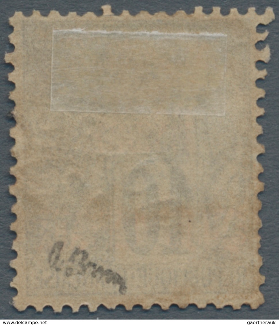 Französisch-Indochina - Paketmarken: 1891, "Colonies" 10c. Black On Lilac Surcharged By Vermillion H - Impuestos