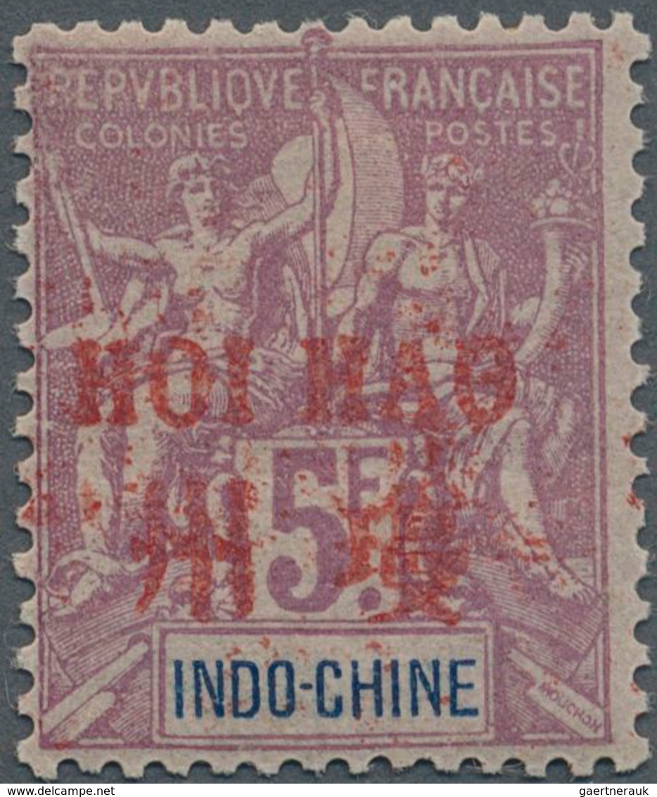 Französisch-Indochina - Postämter In Südchina: HOI-HAO: 1901, 5fr. Violet/blue, Fresh Colour, Well P - Otros & Sin Clasificación