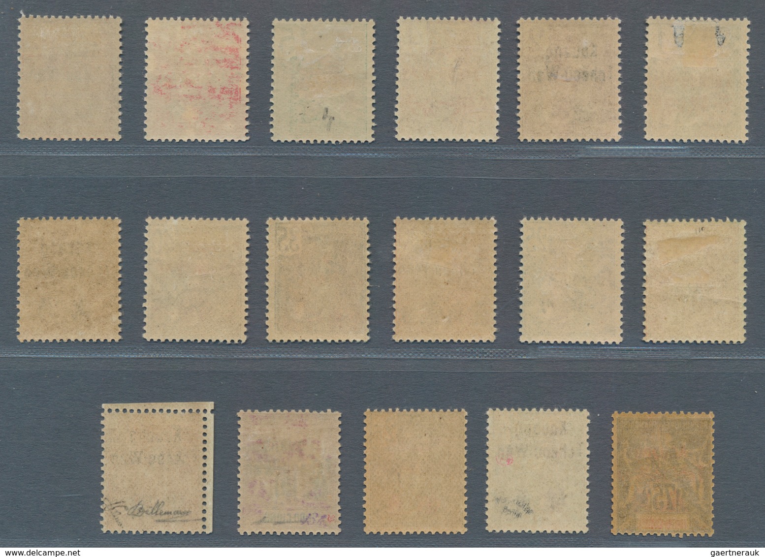 Französisch-Indochina - Postämter In Südchina: KOUANG-TCHEOU: 1906, 1c. To 10fr., Complete Set Of 17 - Other & Unclassified