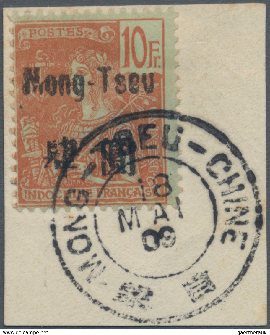 Französisch-Indochina - Postämter In Südchina: 1903, Allegory Of Peace 10 F With Overprint, Type IV - Other & Unclassified