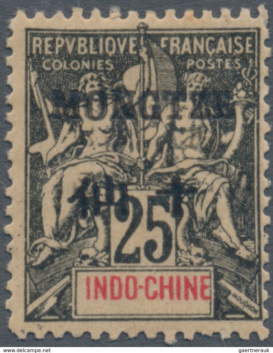 Französisch-Indochina - Postämter In Südchina: Mongtze, 1901, 25 C. Black/red On Rose-lilac, Unused - Other & Unclassified