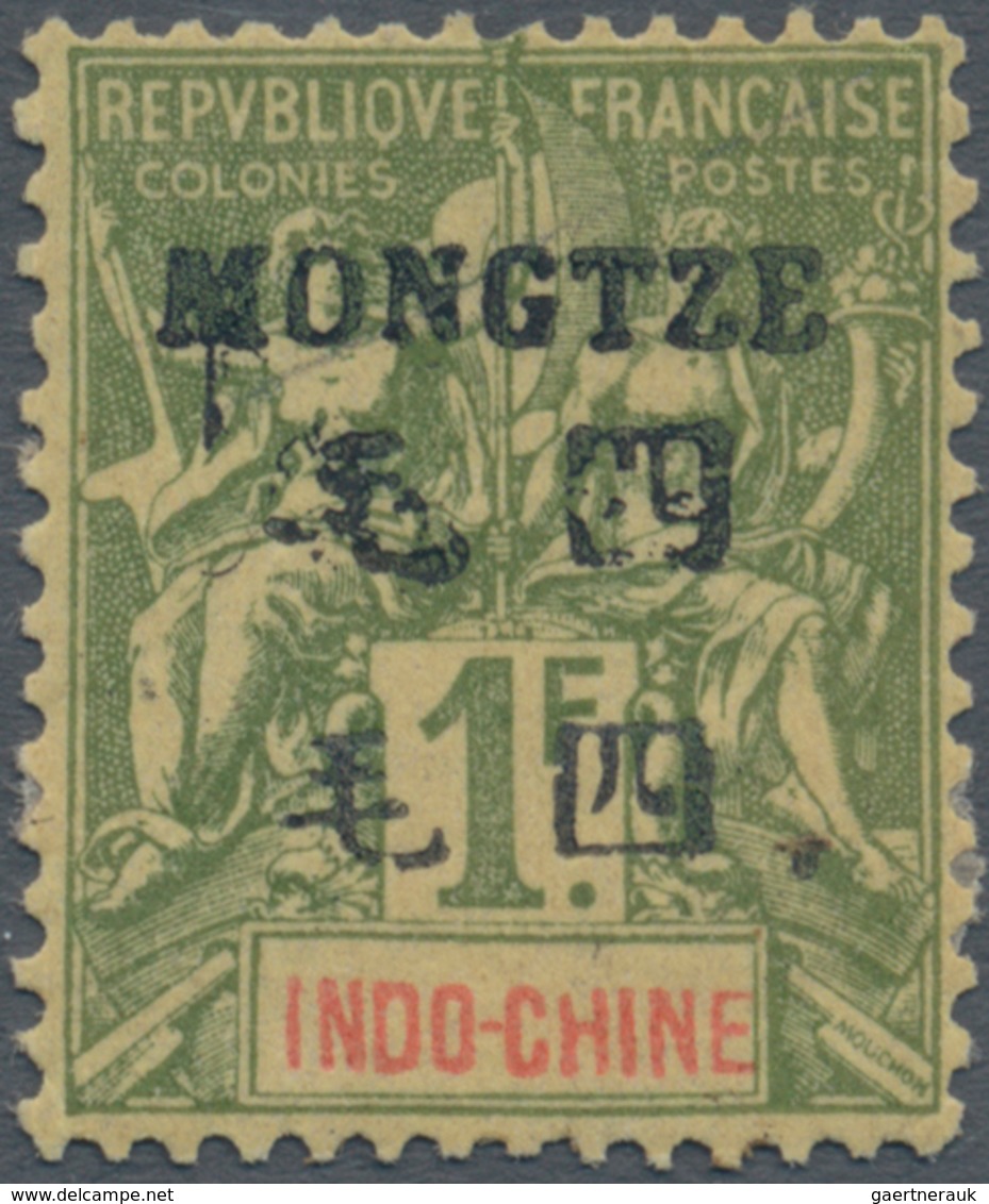 Französisch-Indochina - Postämter In Südchina: 1903, Allegory Of Peace 1F With Overprint, Type III " - Otros & Sin Clasificación