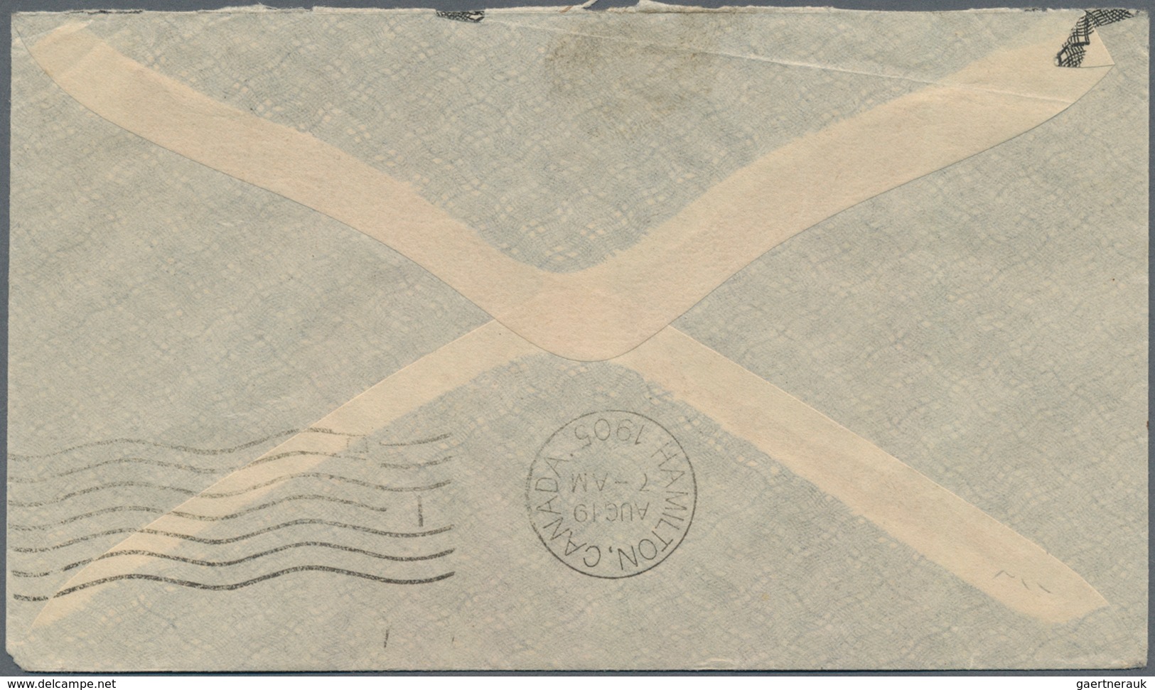 Hongkong: 1905, Envelope Addressed To Canada Written From The 'China Inland Mission, Kanchow' Endors - Other & Unclassified