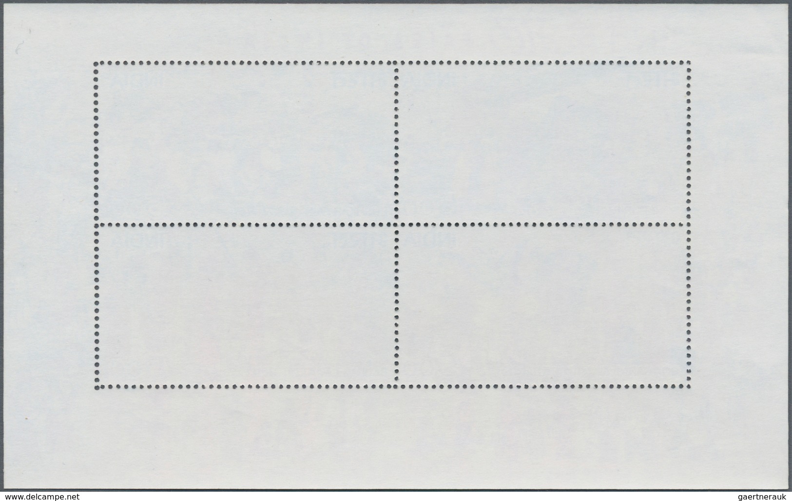 Indien: 2007, FAIRS OF INDIA MS With Very Scarce Unlisted Variety "MISSING DEEP BLUE COLOUR", See Pe - 1852 Sind Province