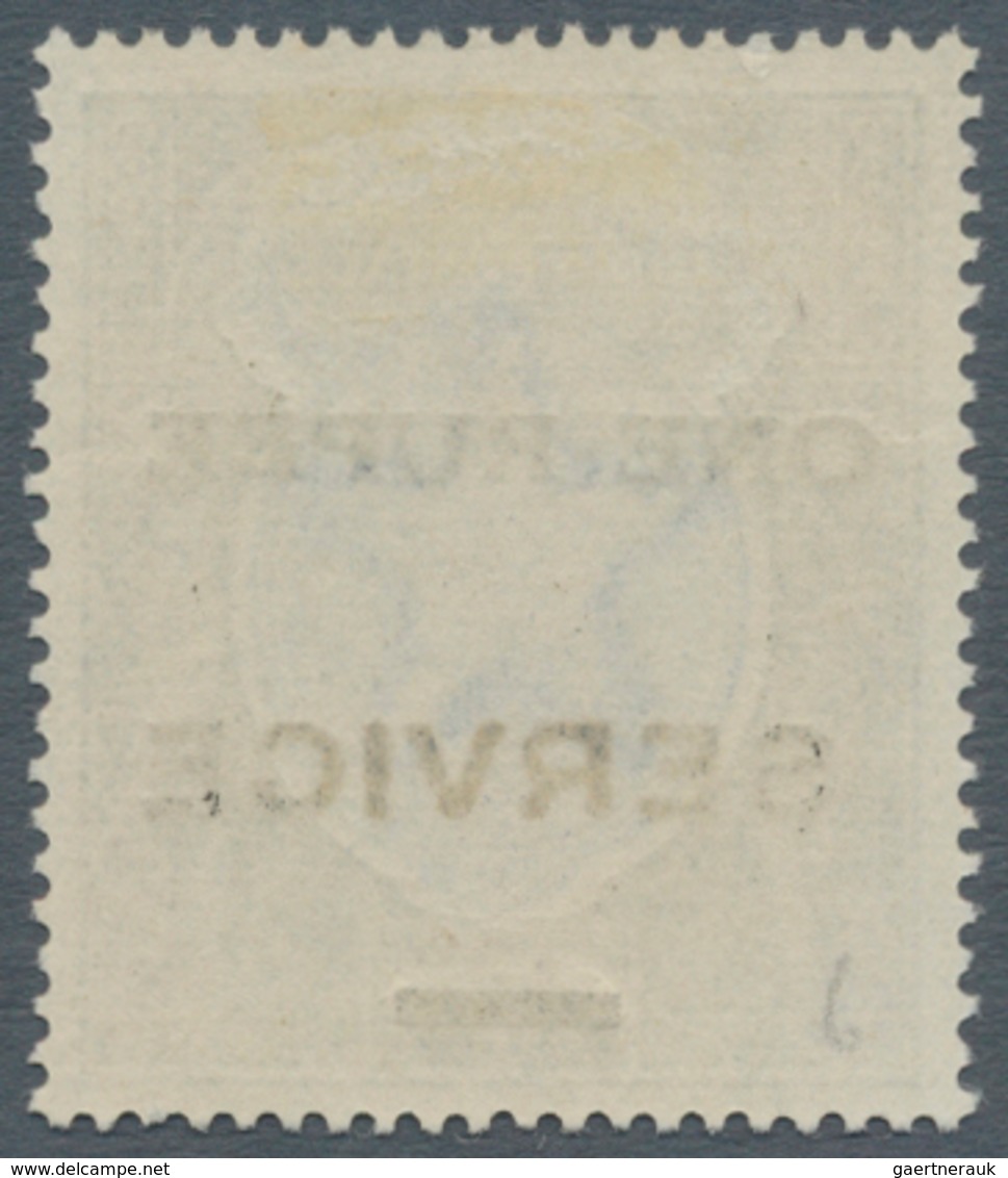 Indien - Dienstmarken: 1925 "ONE RUPEE" Trial Surcharge (as Type O14, But On One Line In Seriffed Le - Official Stamps