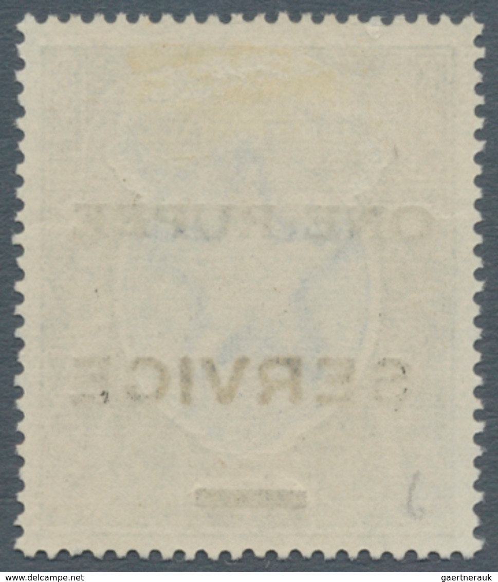 Indien - Dienstmarken: 1925 "ONE RUPEE" Trial Surcharge (as Type O14, But On One Line In Seriffed Le - Dienstzegels