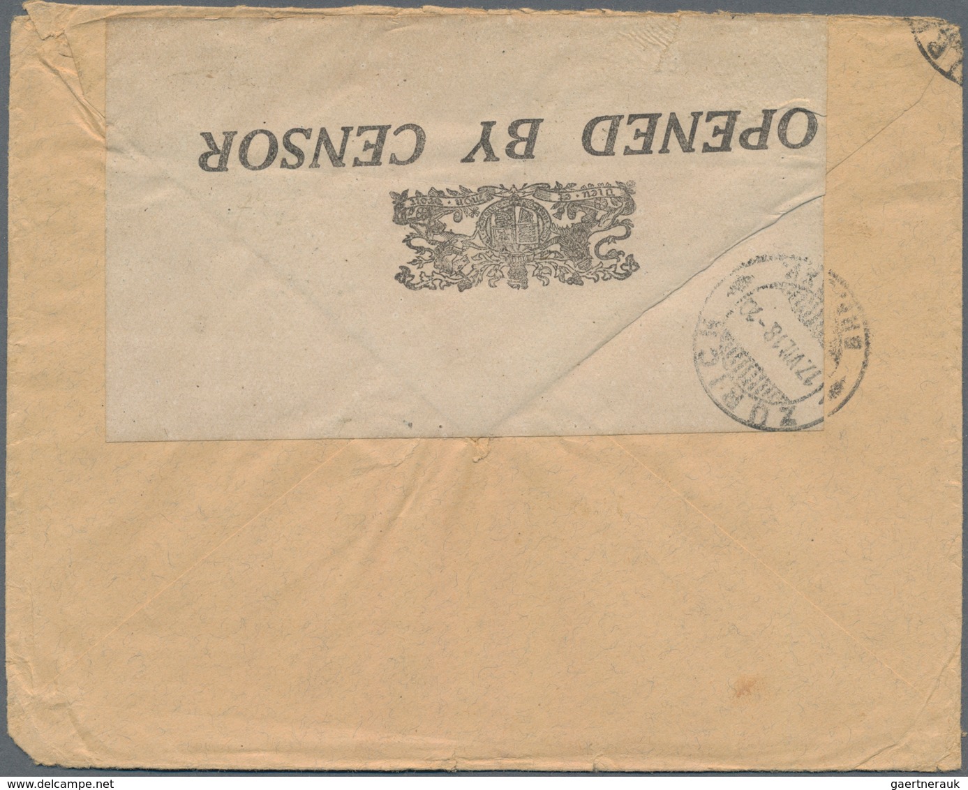 Indien - Feldpost: 1918 Registered And Censored Cover From Baghdad To Zurich, Switzerland Via Italy - Military Service Stamp